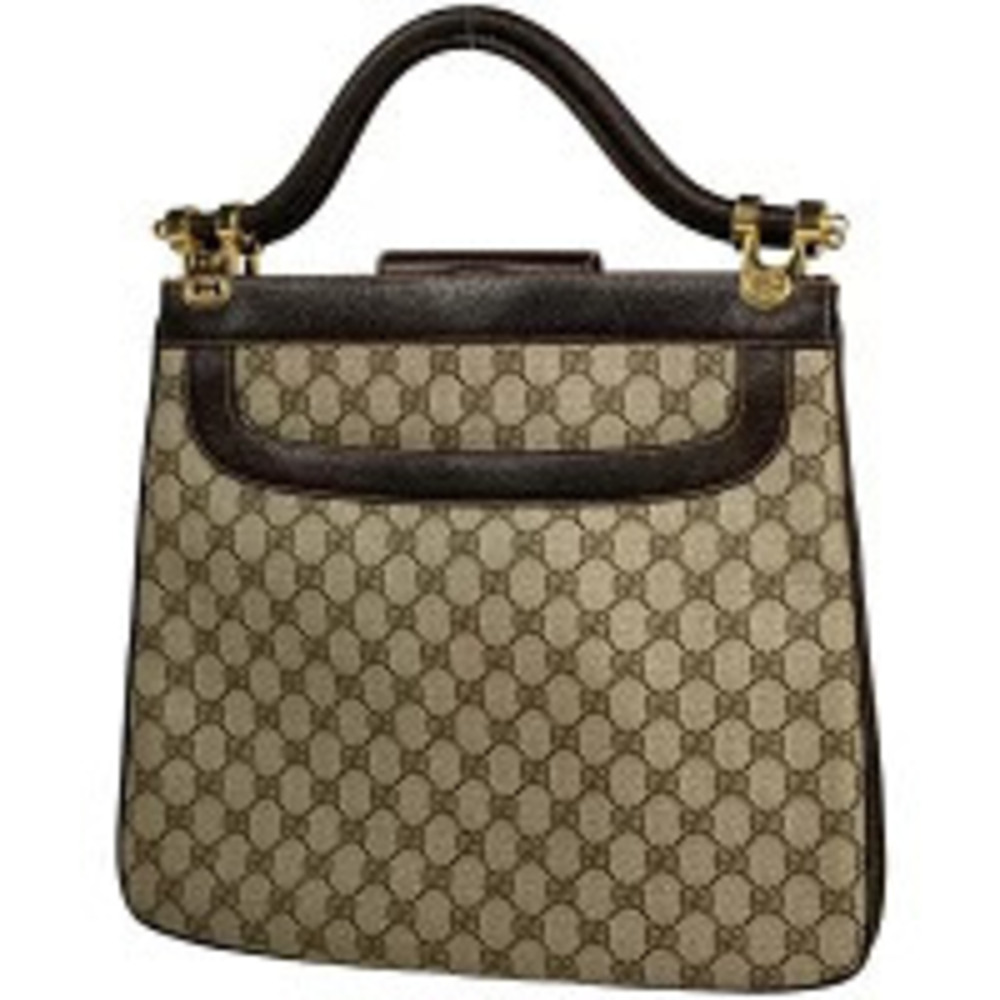 Gucci GG handbag tote bag canvas brown